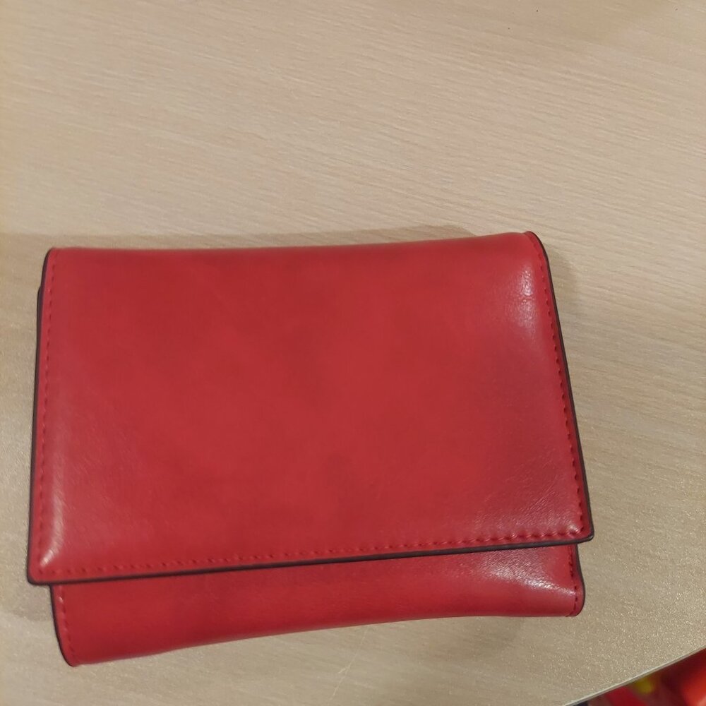 Elegant Red Leather Wallet